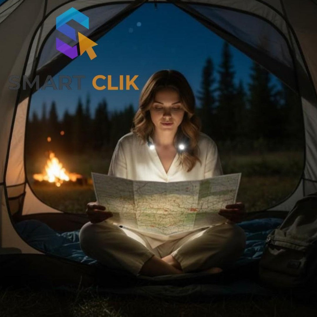 Lampe tour de cou LED Flexible | Lecture Nocturne | Rechargeable | Mains Libres