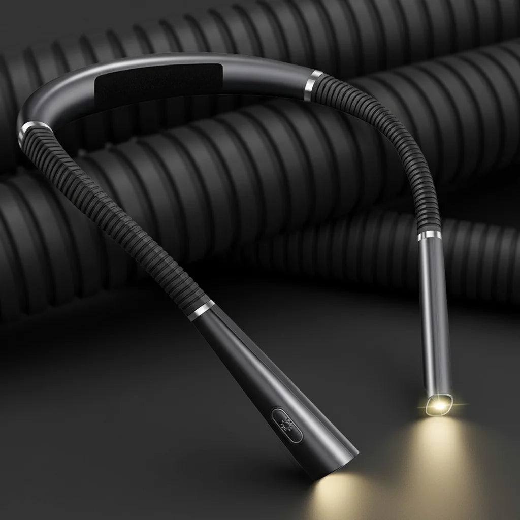 Lampe tour de cou LED Flexible | Lecture Nocturne | Rechargeable | Mains Libres